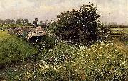 Emile Claus A Meeting on the Bridge oil